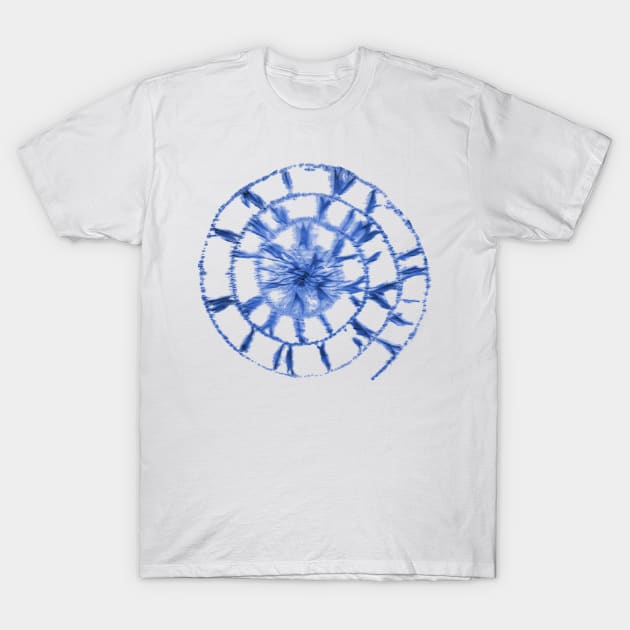 Shibori indigo pattern T-Shirt by olgart